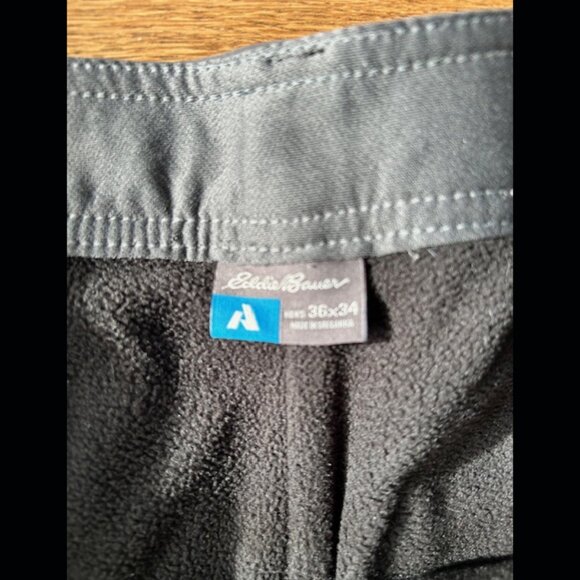 Eddie Bauer First Ascent Guide Pro Fleece-Lined Pants - 35x34 - Grey - Picture 4 of 6